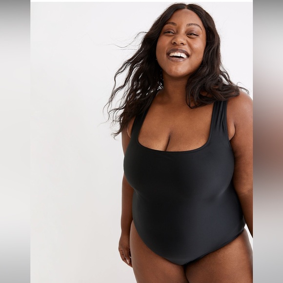 NWT Madewell Second Wave Square-Neck Tank One-Piece Swimsuit -3X - Picture 2 of 8